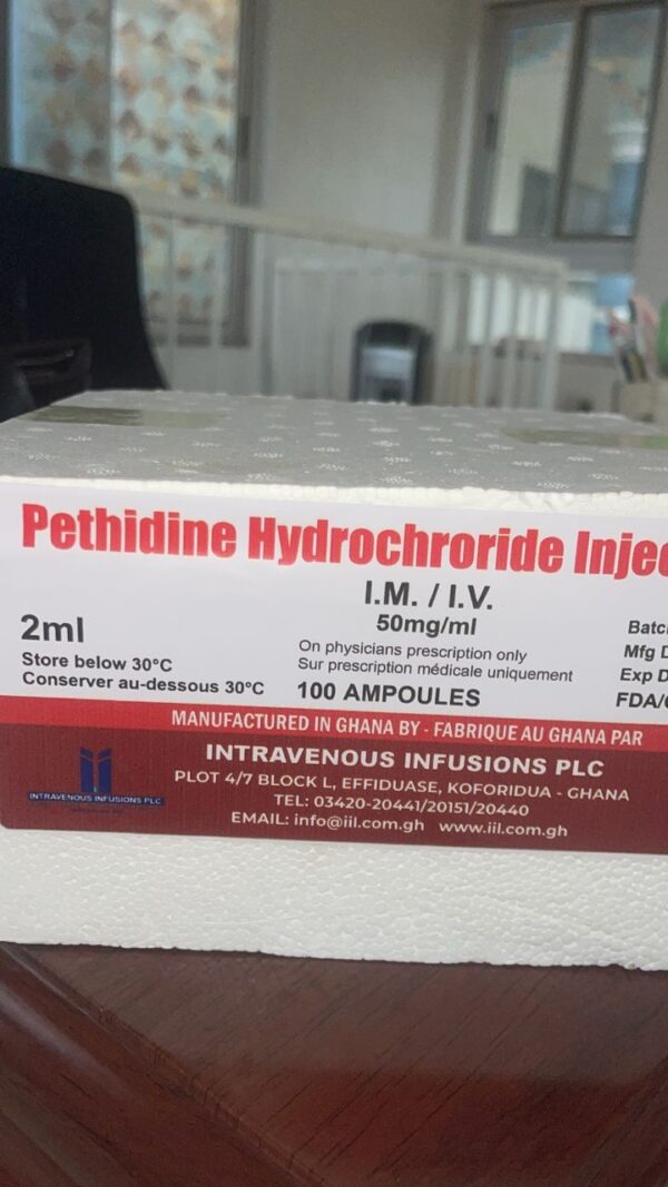 Pethidine Hydrochroride Injection 50mg - Image 2